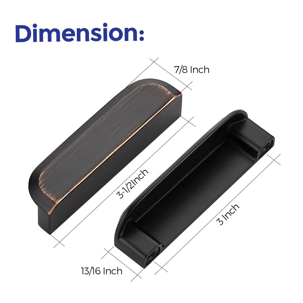 Cabinet Pulls Cabinet Handles 3 Inch Oil Rubbed Bronze 25 Pack