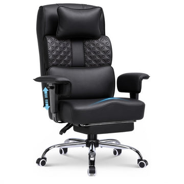 Big and Tall Office Chair 400lbs Heavy Duty Wide Ergonomic Gaming Chair with Footrest, High Back Computer Chairs with