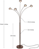 Orion Arc Floor Lamp, Tree Floor Lamp with 5 Adjustable Arms
