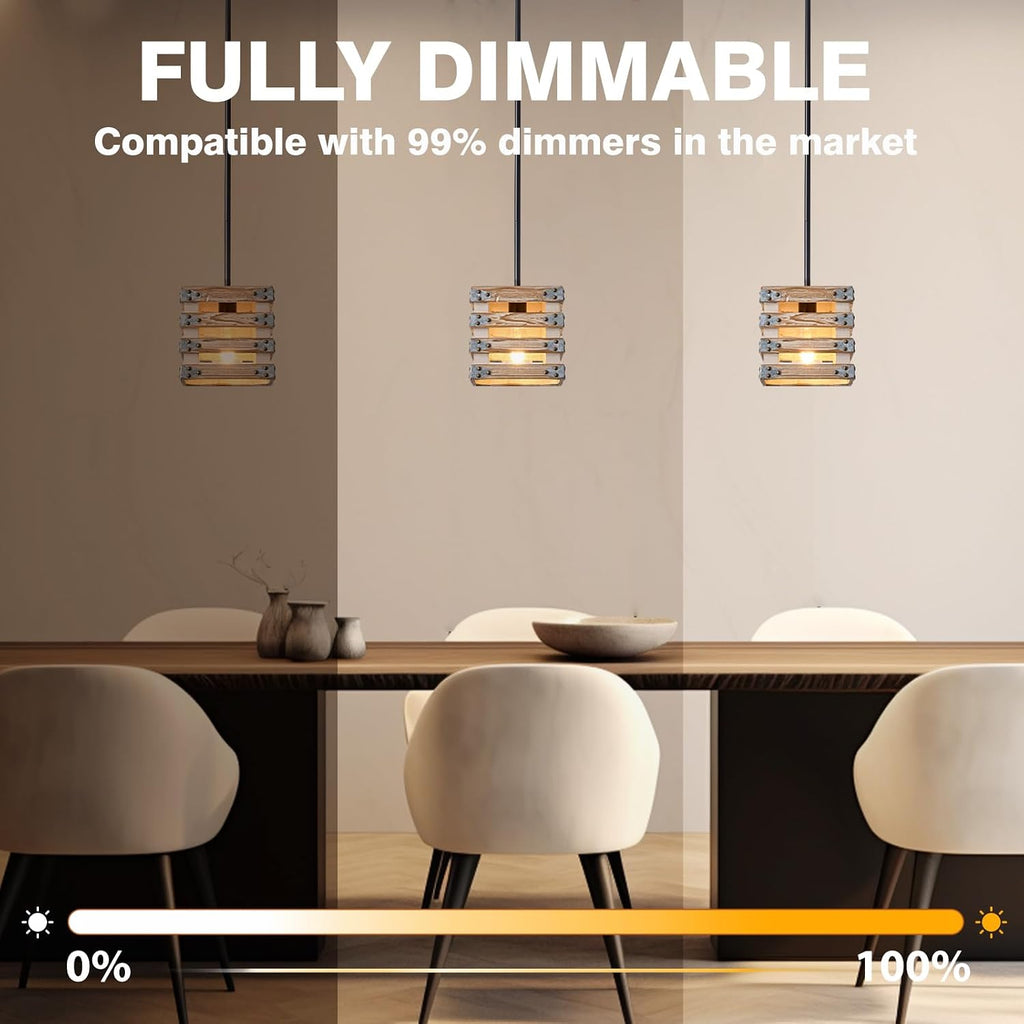 12 Pack LED Light Bulbs Dimmable Vintage Edison Bulb, 800 Lumens E26 LED Bulb 60W Equivalent, Warm White 2700K, ST58