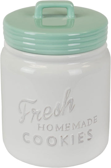 Kitchen Accessories Collection Ceramics, Cookie Jar, Aqua