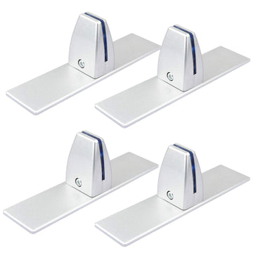 4 Pack Acrylic Sneeze Guard Holder Bracket, Desk Partition Divider Clip