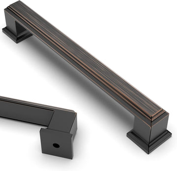 10 Pack 5 Inch(128mm) Oil Rubbed Bronze Kitchen Cabinet Handles Cabinet Pulls Kitchen Cabinet Hardware Drawer Pulls