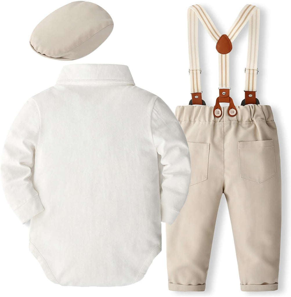 Baby Boy Suit Set Infant Formal Outfit Tuxedo