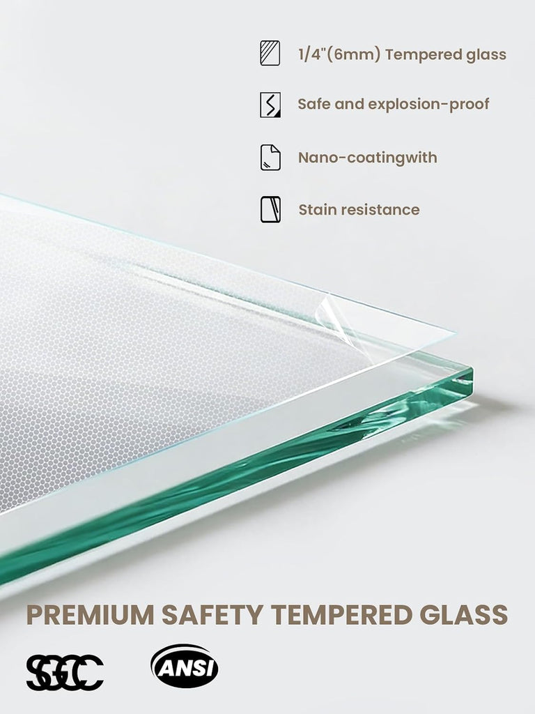 Semi-Frameless Sliding Glass Shower Door 44-48 in. W x 70 in. H, Chrome Frame, 1/4 in. Clear Tempered Glass