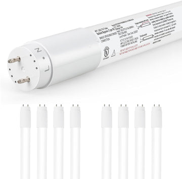 T8 LED Bulbs 4 Foot, 172LM/W 14W 2400LM 5000K Ballast Bypass Type B DLC 6.0