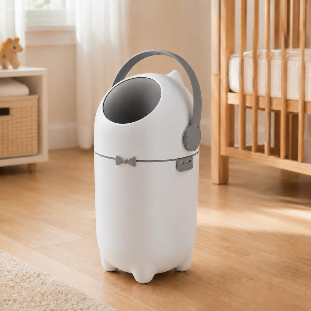 Baby Diaper Pail with Airtight Lid,15 Liter/4 Gallon Odorless Diaper Bin