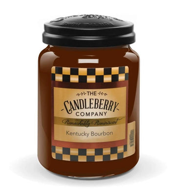 Candleberry Candles | Strong Fragrances | Hand Poured in The USA | Large Jar (Kentucky Bourbon)