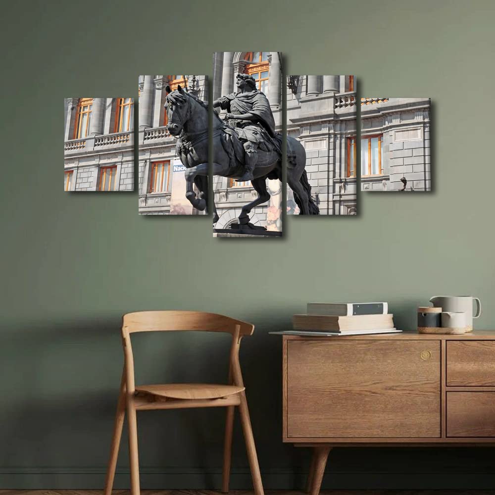 Wall Decor Statue of Charles IV Canvas Wall Art Mexico National Museum of Art Modern Artwork Picture Print on Canvas