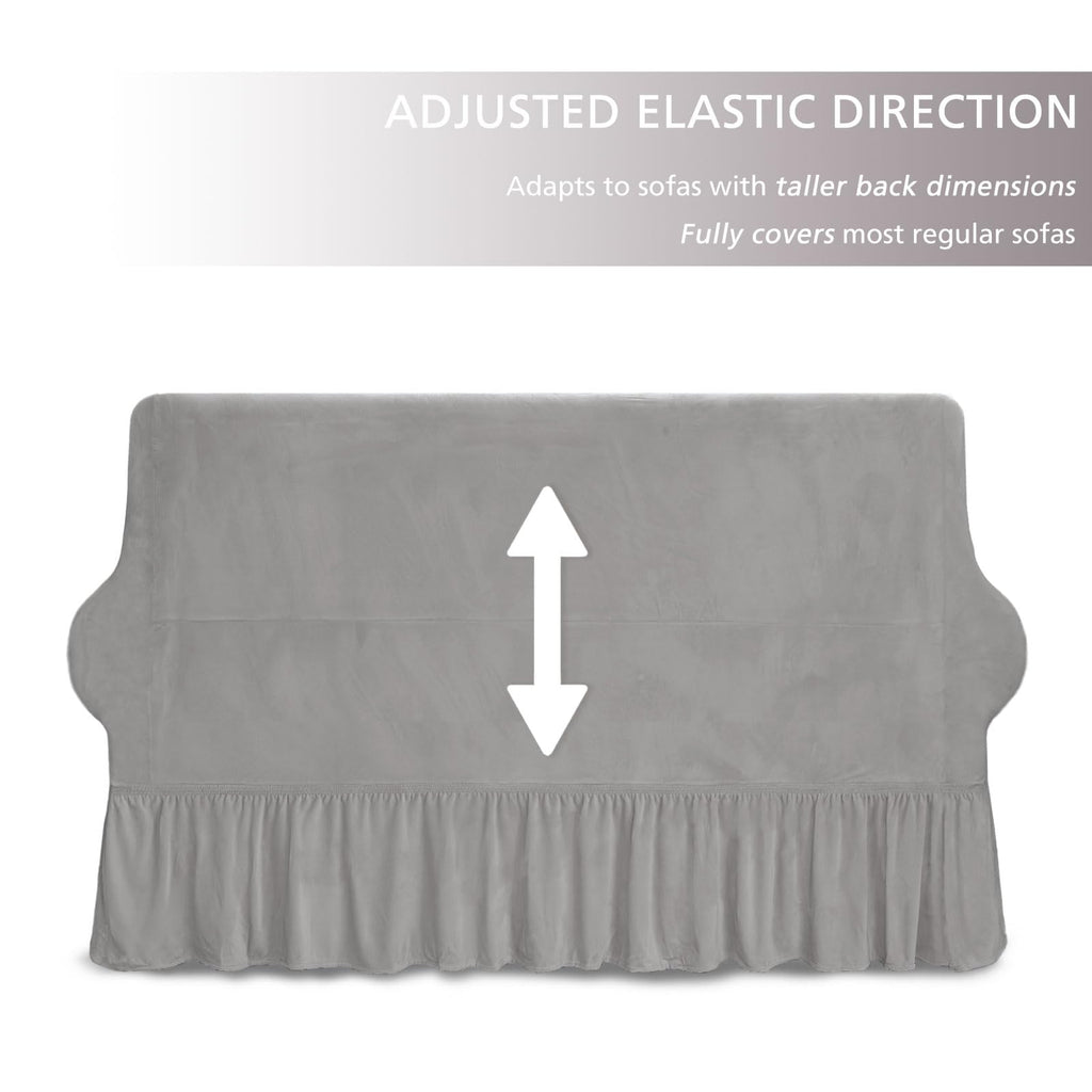 Light Grey Armchair Covers Arm Chair Cover Armchair Slipcovers with Skirt