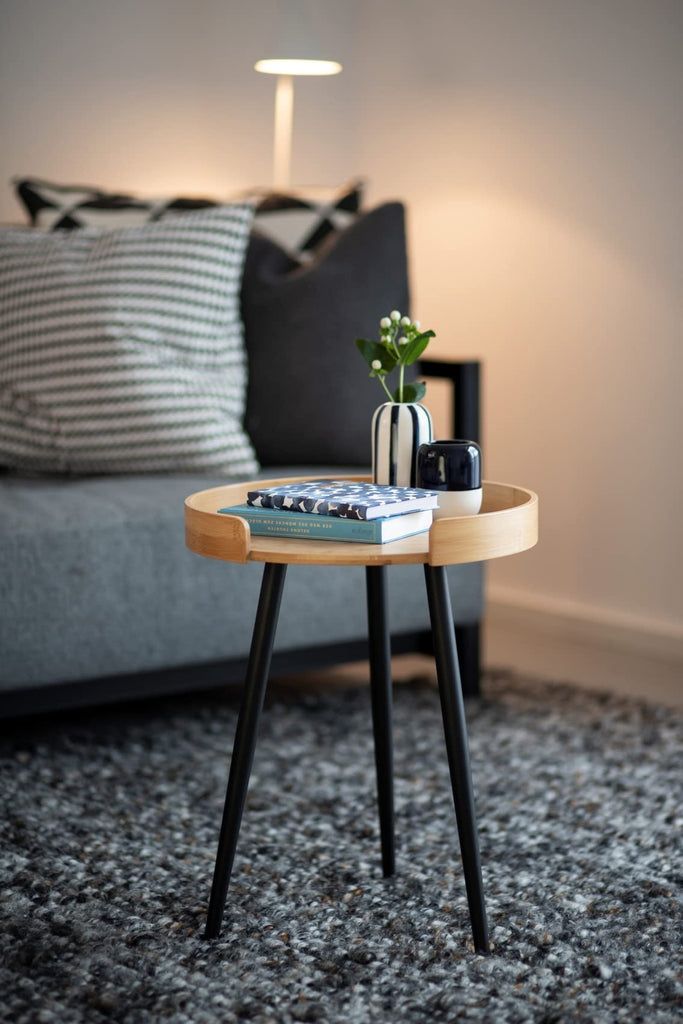Side Table, Bamboo, Natural, 40 x 50 x 40 cm
