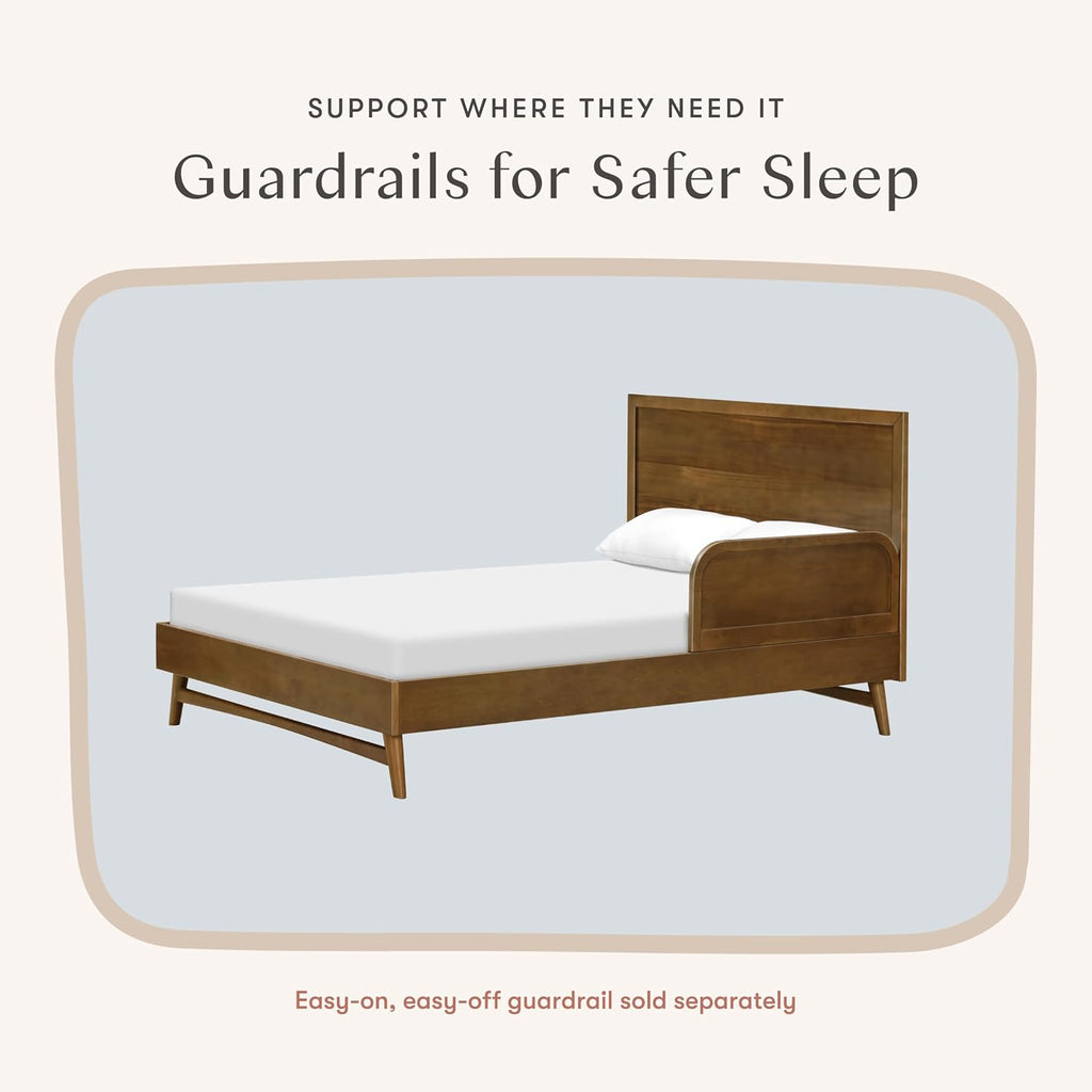Palma Full Size Bed Frame with Headboard in Walnut