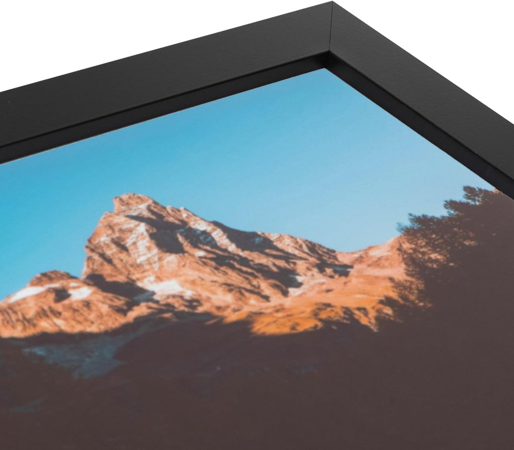 24x36 Poster Frame, 1.25" Black Custom Picture Frame for 24 x 36 Photos, Comes with Plexi Glass and Corrugated