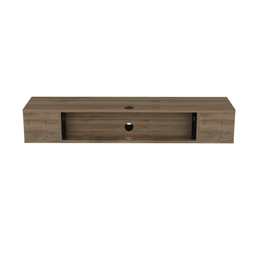Peti Floating Cabinet Wall Mounted TV Stand Media Console Shelf (Oud Oak)