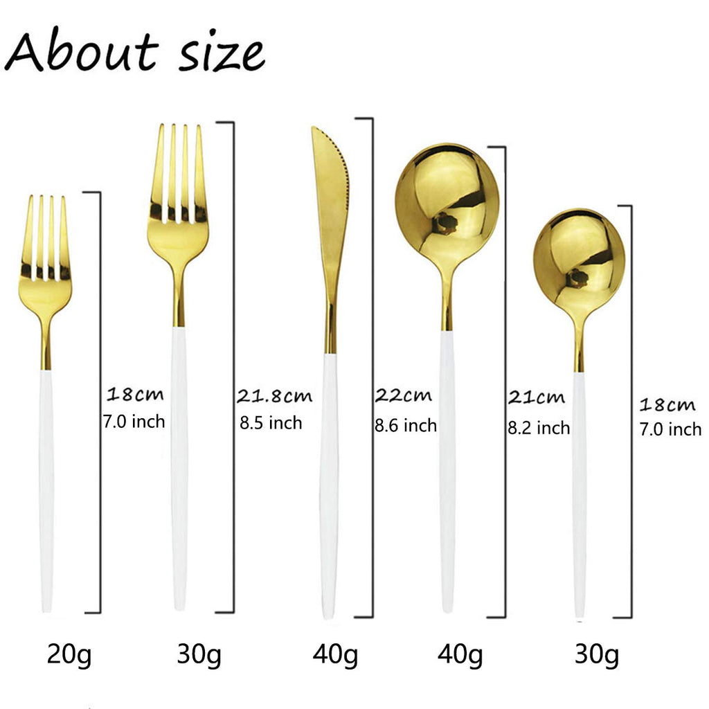 30-Piece Stainless Steel Satin Finish Flatware Set, Mirror Polished Tableware Cutlery and Restaurant, Dishwasher Safe