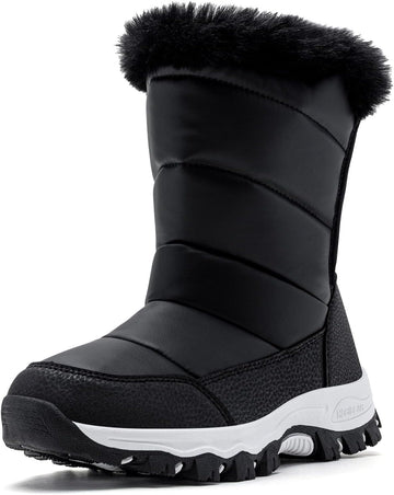 Boys Girls Water Resistant Winter Snow Boots