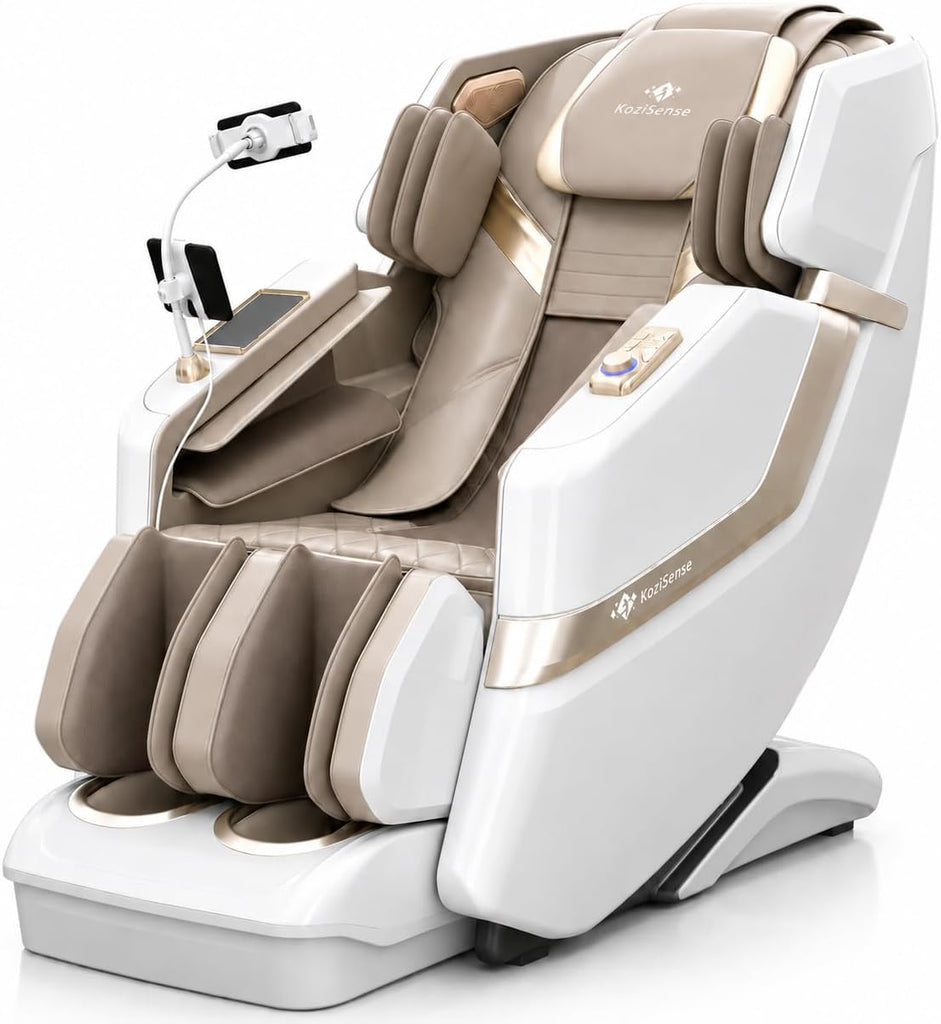 KZ-313 Heated Jade Roller Full Body Massage Chair | 3D Rollers with Heated Jade Rollers, Spacious WIde-Seat, Deep