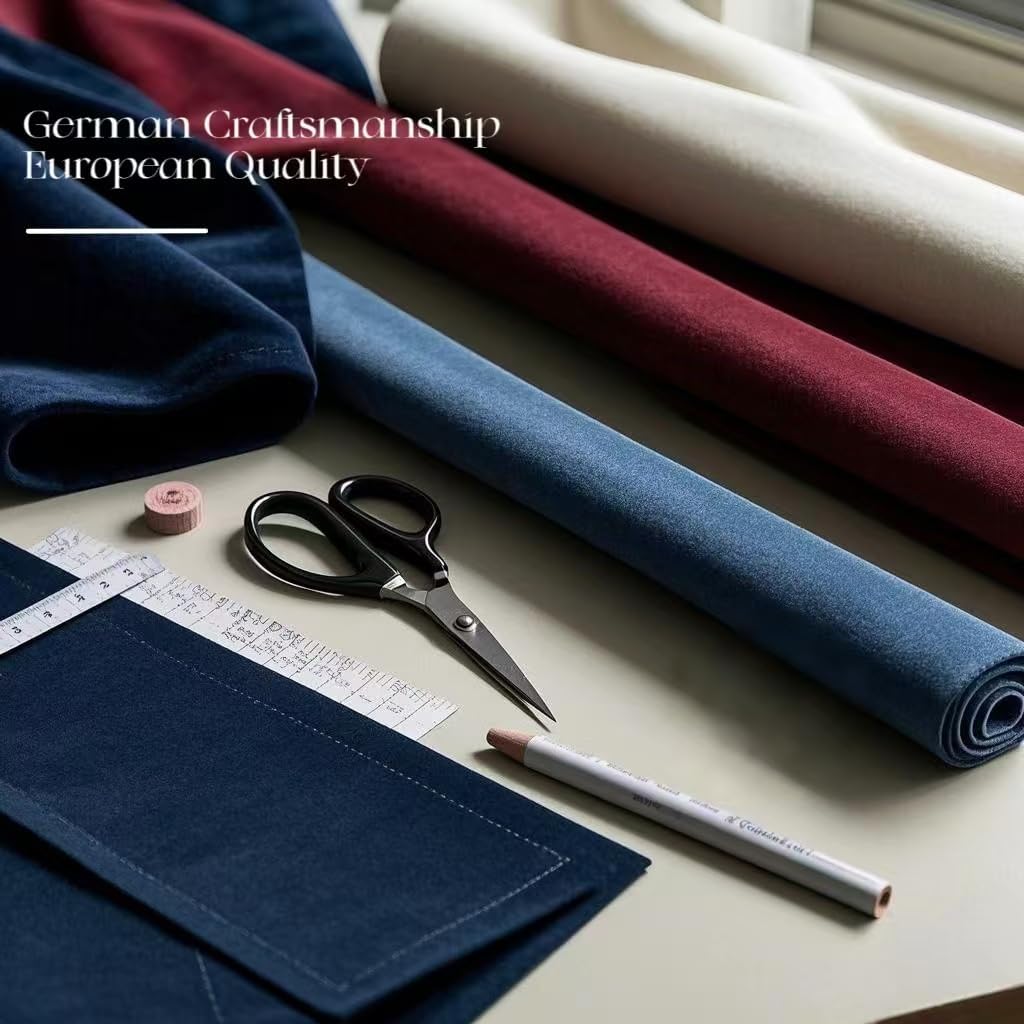 Tranquil Blue Crushed Velvet Curtains 52x84inch Rod Pocket Luxurious Thermal Insulated Soundproof Drapes Soft and