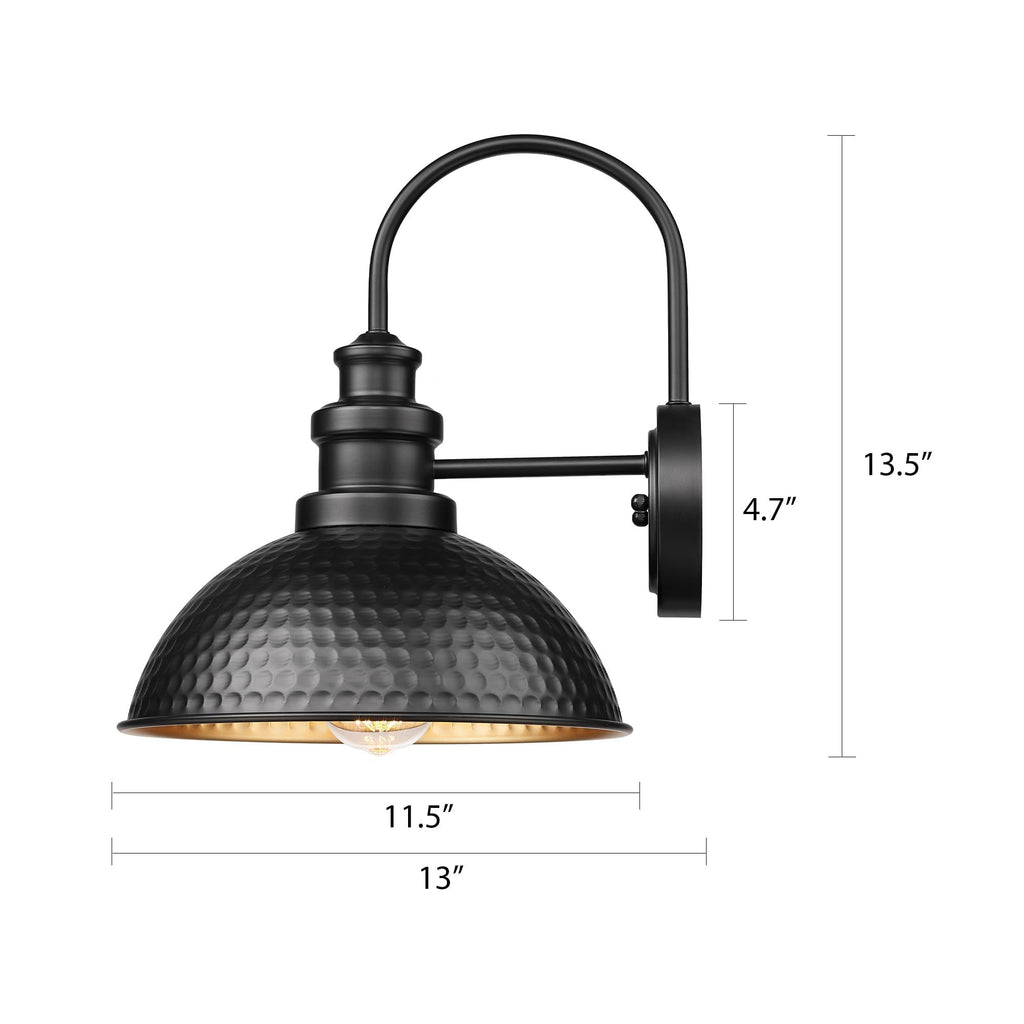 Outdoor Farmhouse Barn Lights, Weather Resistant Outdoor Wall Sconce, Exterior Wall Lights, Front Door Mounted