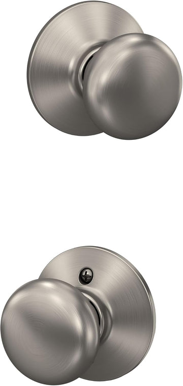 Plymouth Hall/Closet Passage Door Knob, Satin Nickel