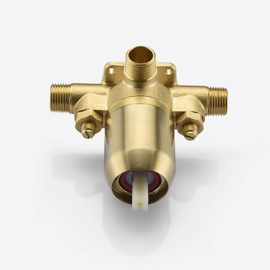 Shower Faucet Set Brushed Gold Single Handle, 8 Inches