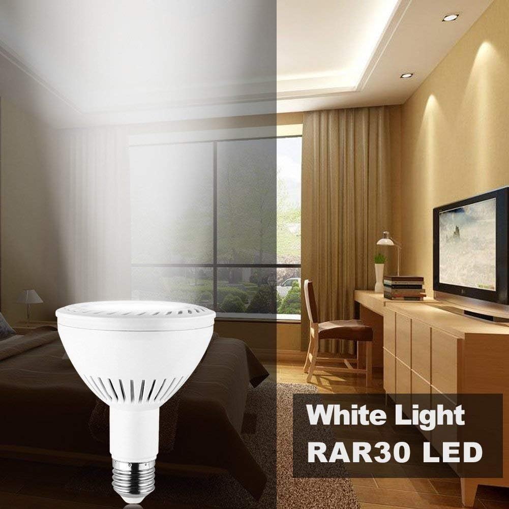 PAR30 Spotlight Light LED Bulbs Long Neck E26 E27 Base 35W 3500LM 25°Beam Angle Daylight White LED Flood Light Bulbs