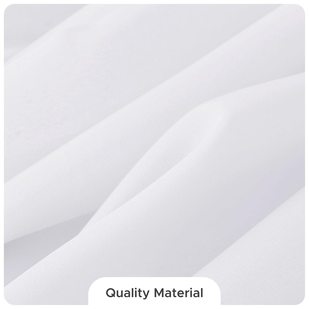 8 Pack White Table Cloths 70x120 Inch for 6-8 Ft Rectangle Tables