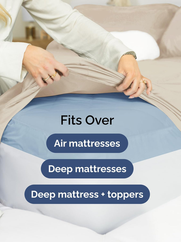 Extra Deep King Sheet Set - 6 Piece Breathable and Cooling Sheets - Hotel Luxury Bedding for Women, Men, Kids & Teens