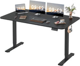 55 x 24 Inches Electric Height Adjustable Standing Desk Large Sit Stand Up Desk Home Office Computer Desk Memory