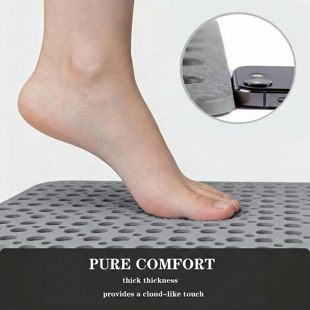 Nonslip Bathtub Mat Extra Soft TPE Bath Mat for Kids, Machine Washable Bathroom Shower Mat, Smooth/Non-Textured Tubs
