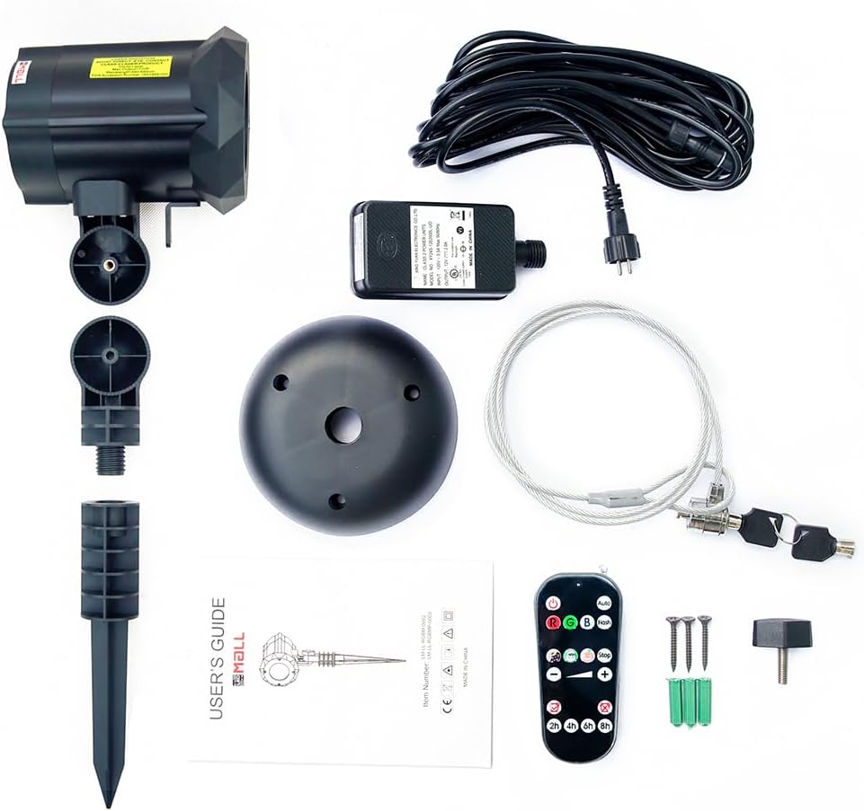 Motion Pattern Firefly 3 Models in 1 with 18 Patterns RGB Outdoor Laser Christmas Lights Projector with RF Remote