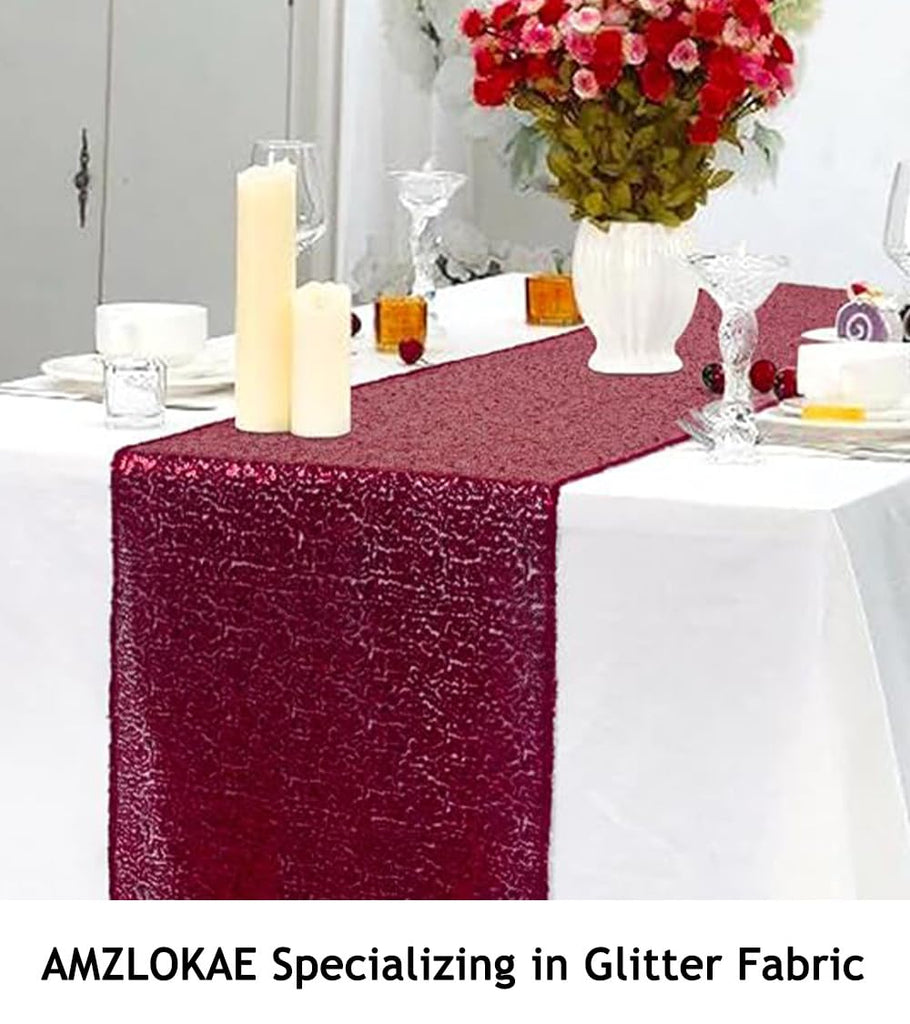 Fabric By The Yard Burgundy Sequin Fabric Glitter Fabric Shower Curtain Lining Fabric By The Yard for Dress Clothing