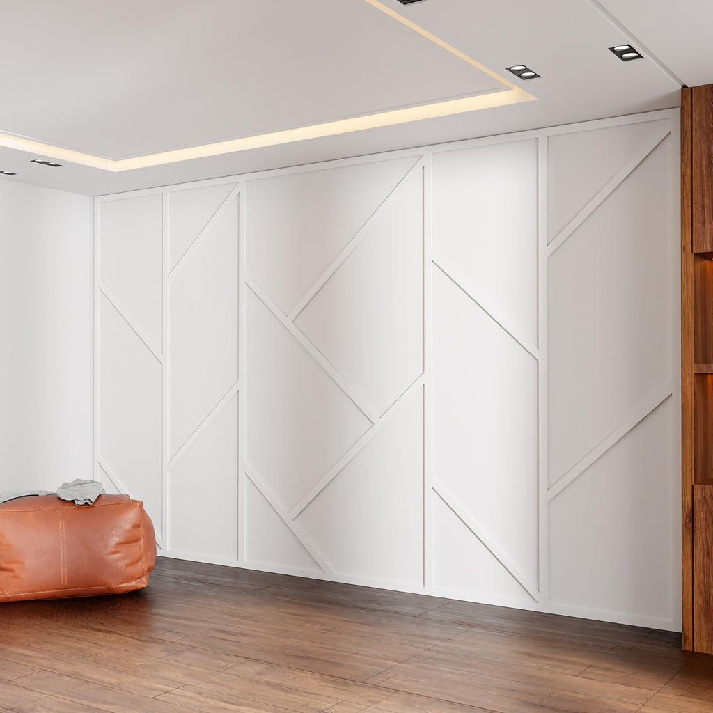 Peel and Stick Wall Molding Kit,Asymmetric Style