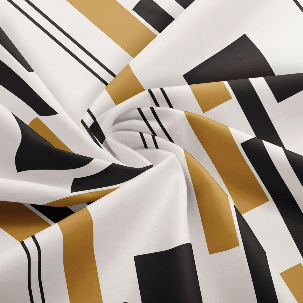 Black Gold Abstract Fabric by The Yard Soft 3 Yards
