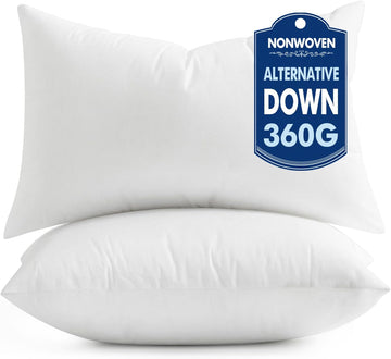 Throw Pillow Inserts 12x20 Inch with 100% Virgin Filling - Set of 2