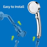 High Pressure Handheld Shower Head with ON/OFF Pause Switch 3 Spray Modes Water Saving High Pressure Shower