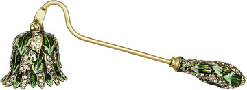 Vintage Candle Snuffer, Candle Extinguisher with Long Handle Green