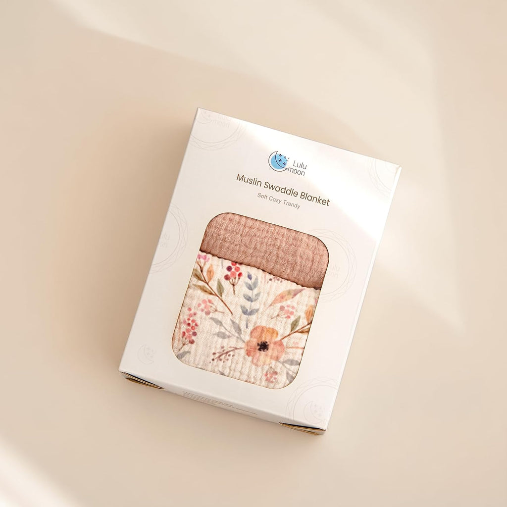 Muslin Swaddle Blankets for Baby: 100% Cotton Receiving Blankets