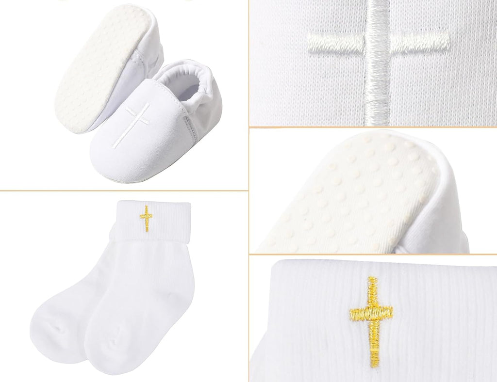 Baptism Shoes for Baby Boy Infant Soft Sole Christening Sneaker