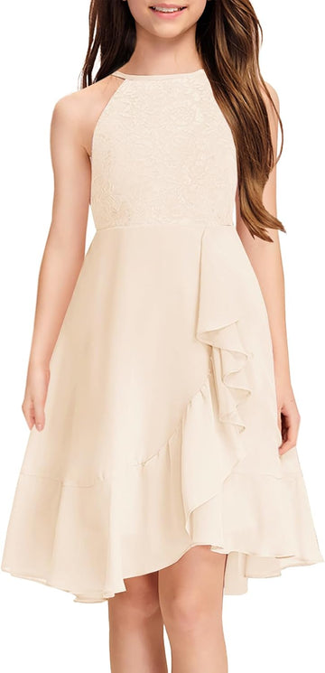 Flower Girl Wedding Guest Dress Junior Bridesmaid Kids