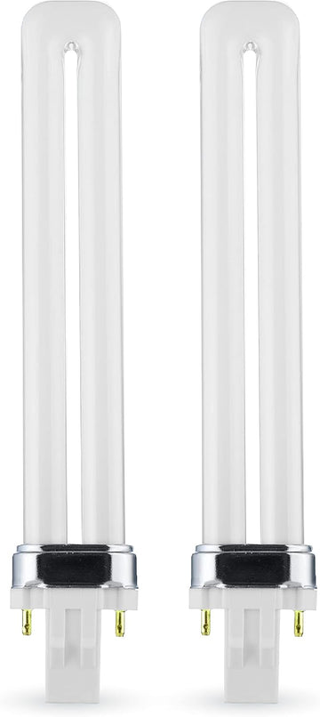 835 CFL Bulb GX23 2 Pin 13W 3500K Neutral White Twin Tube 2Pk