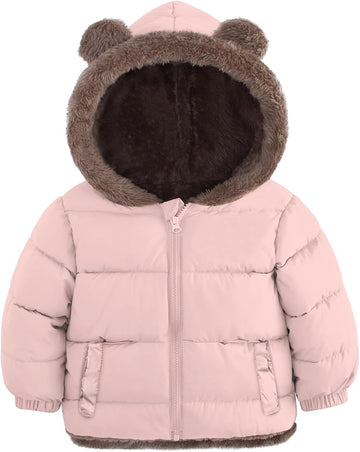 6M- Baby Toddler Winter Coat Boys Girls Puffer Jacket with Hood