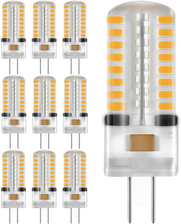 G4 120V LED Light Bulbs 3W 30W Halogen Replacement T4 JC Bi-Pin Base Warm White 3000K