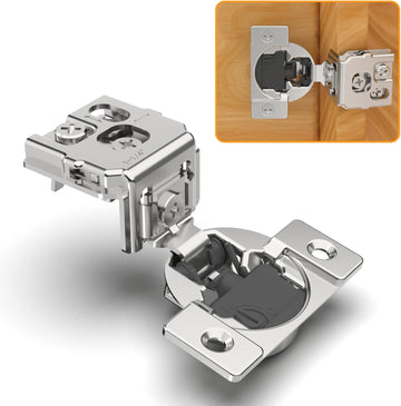10 Pack 1-1/4" 4D Overlay Soft Close Concealed Hinges for Face Frame Door, Control Closing Speed, Smooth Slow Self