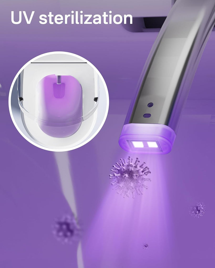 Smart Toilet, One Piece Bidet for Bathrooms, Modern Elongated Toilet with Warm Water, Dual Auto Flush