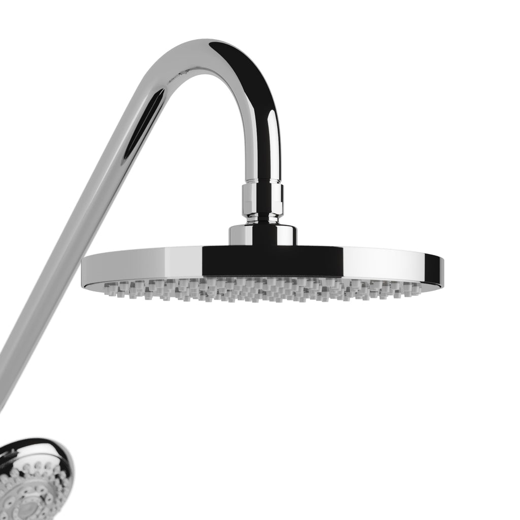.8GPM Kauai III Shower System, with 8" Rain Showerhead, 5-Function Hand Shower, Adjustable Slide Bar and