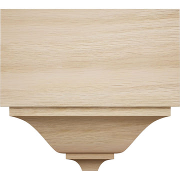 2 3/4"P x 5 1/2"W x 5 5/8"H Solid Hardwood Stain Grade Universal Mid Crown Moulding Coupler Block for