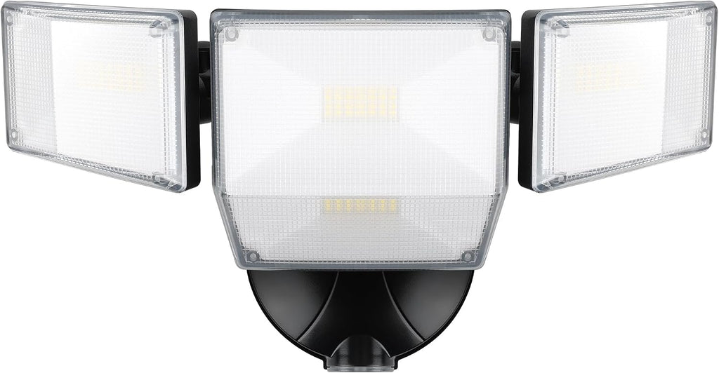 85W 10000LM Dusk to Dawn Outdoor Lighting, 4-Head Super Bright LED Flood Light, 5000K Daylight, IP65 Waterproof