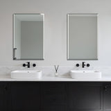2-Pack Bathroom Vanity Mirrors for Wall 24" x 36", Frameless Rectangle Mirror with Beveled Edge for Over Sink, Wall