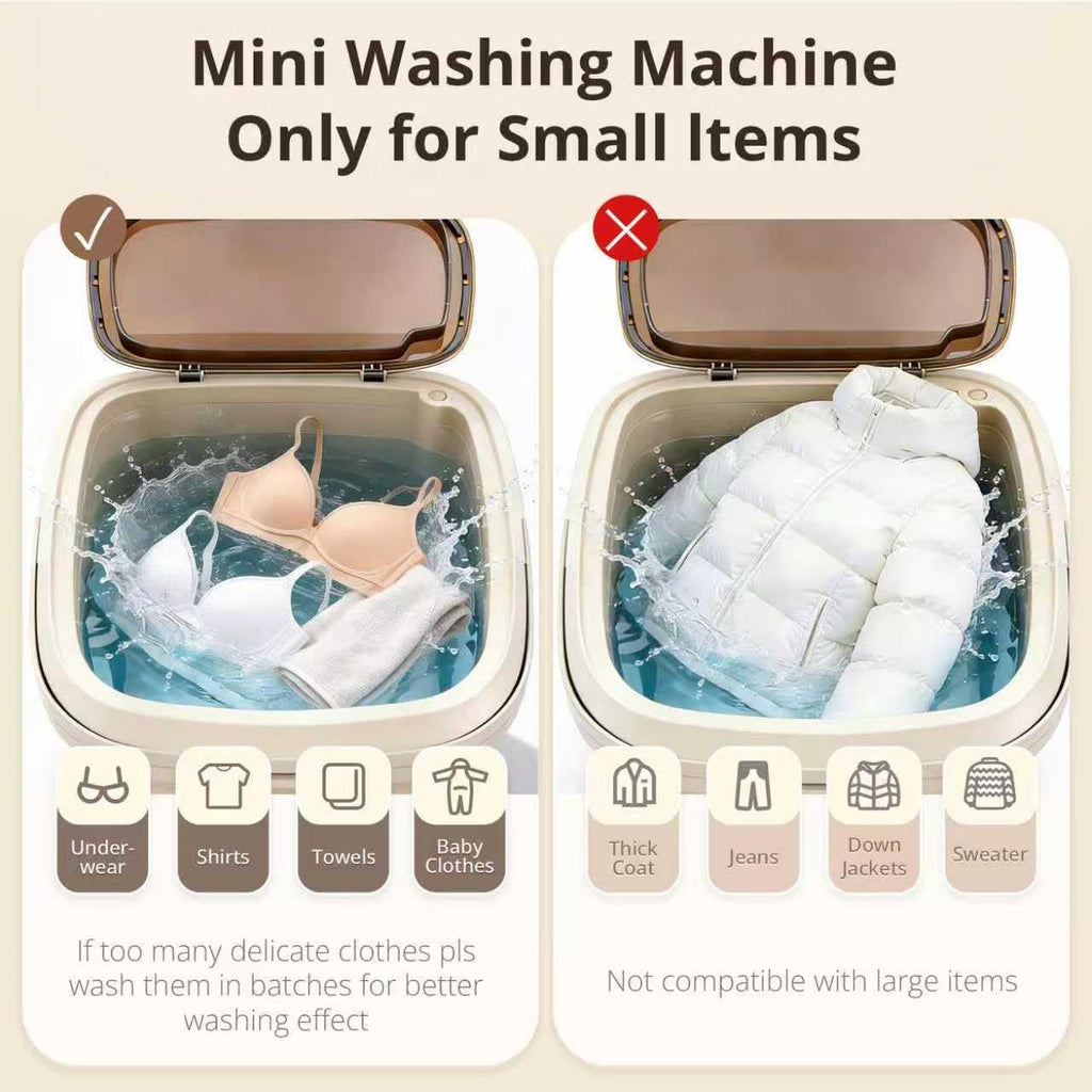 Portable Washing Machine, 16L Upgraded with Spin Basket, Small Washer portable for Underwear, Delicate Clothes, and